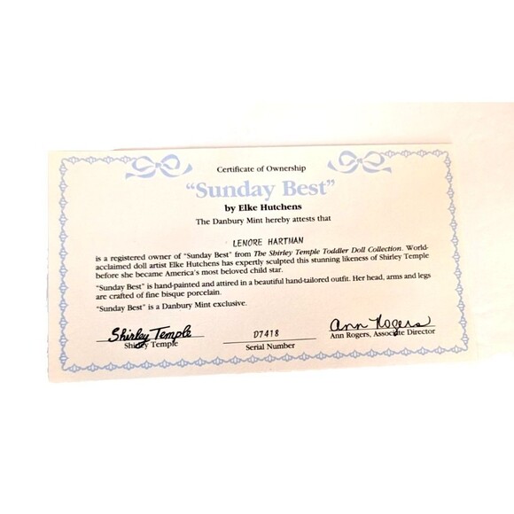 Shirley Temple "Sunday Best".  By Elke Hutchens Original Box. - Picture 7 of 10